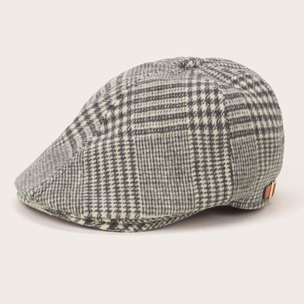

Baby Gingham Pattern Newsboy Hat
