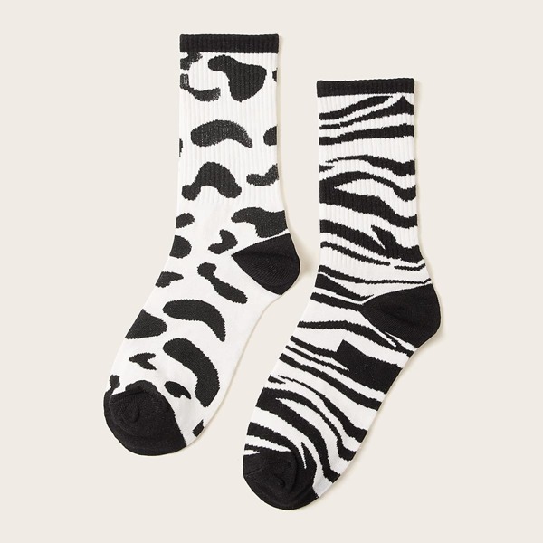 

Zebra Pattern Socks 2pairs