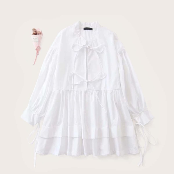 

Tie Detail Smock Blouse