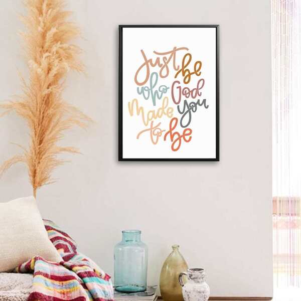 

Abstract Slogan Wall Art Print Without Frame
