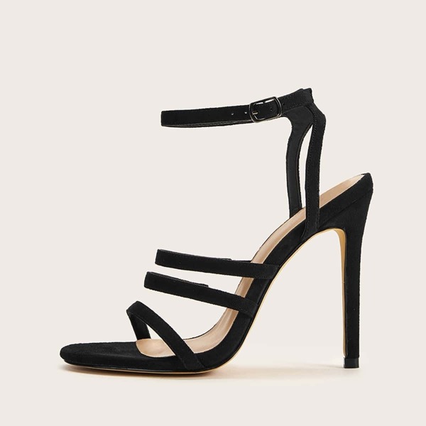 

Open Toe Strappy Ankle Strap Stiletto Heels