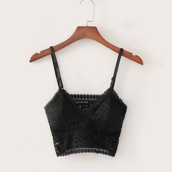 

Guipure Lace Crop Cami Top