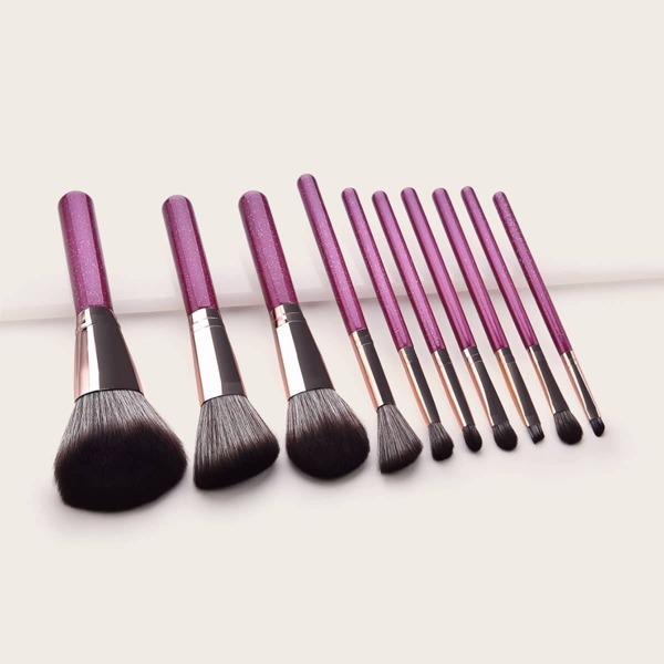 

Duo-fiber Fan Shaped Makeup Brush 10pcs