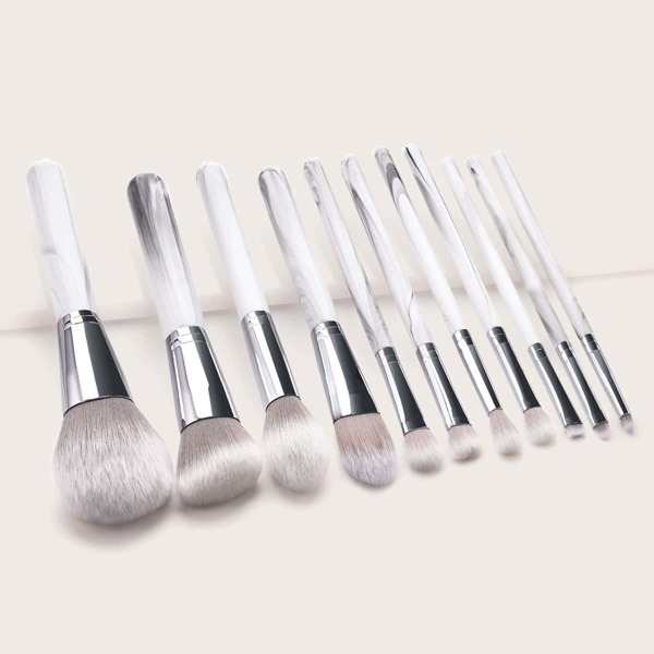 

Duo-fiber Two Tone Handle Makeup Brush 11pcs