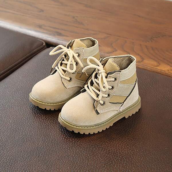 

Toddler Boys Lace-up Front Lug Sole Boots