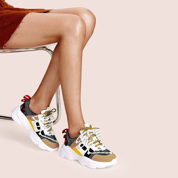 

Lace-up Front Chunky Sole Trainers