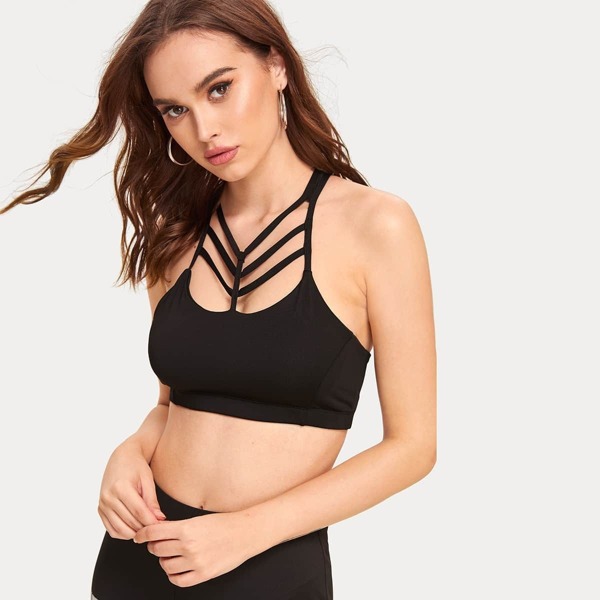

Cut-out Front Sports Bra