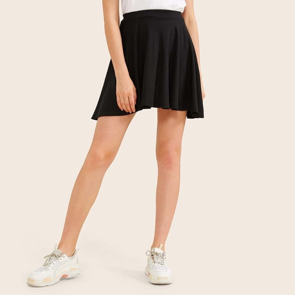 

Elastic Waist Flare Dress