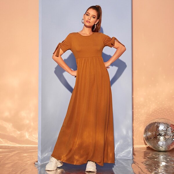 

Knot Sleeve Tee Dress