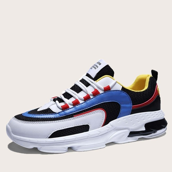 

Men Lace-up Front Chunky Sole Trainers