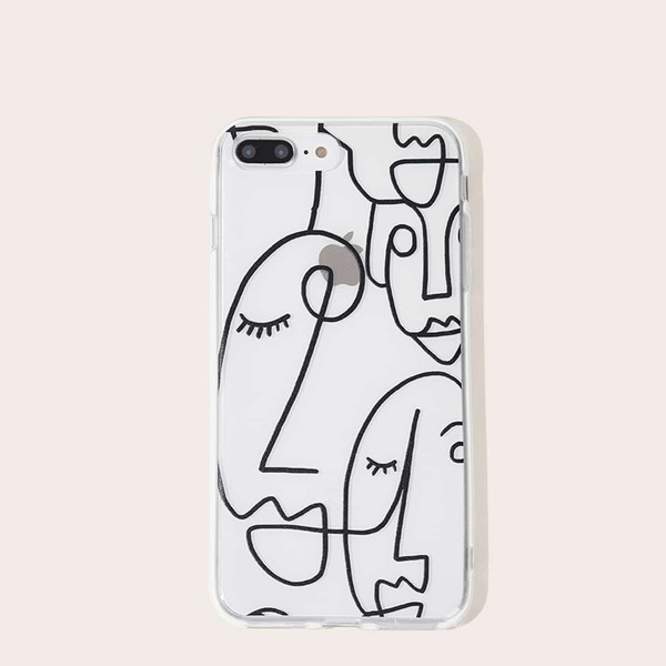 

Чехол для iPhone с абстрактным рисунком, Чёрнобелые