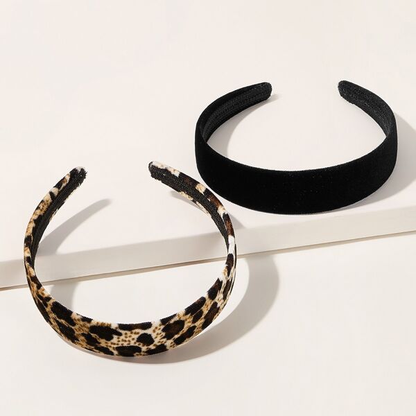 

Leopard Pattern Headband 2pcs, Multicolor