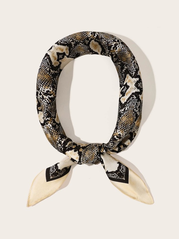 

Snakeskin Pattern Bandana, Multicolor