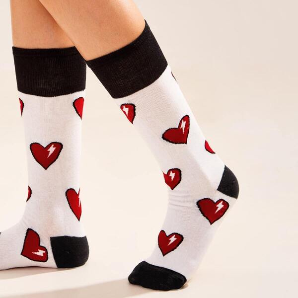 

Heart Pattern Socks 1pair