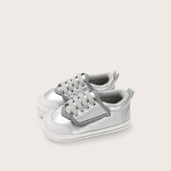 

Baby Velcro Strap Metallic Sneakers