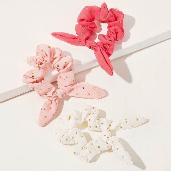 

Girls Polka Dot Pattern Scrunchie 3pcs