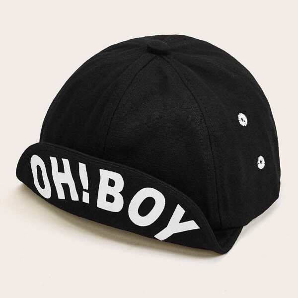 

Toddler Boys Slogan Embroidery Baseball Cap