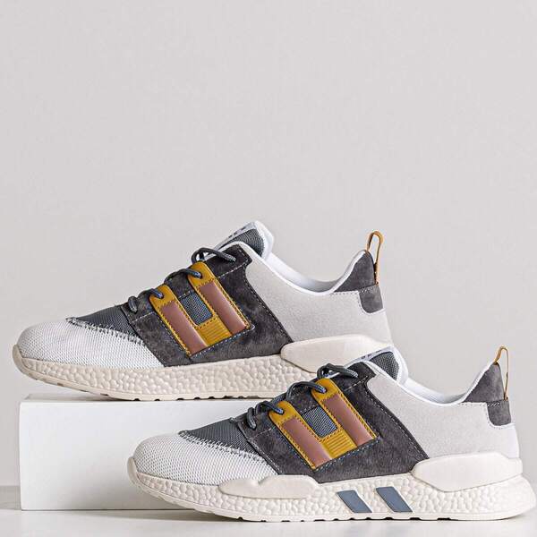 

Men Lace-up Front Chunky Sole Trainers