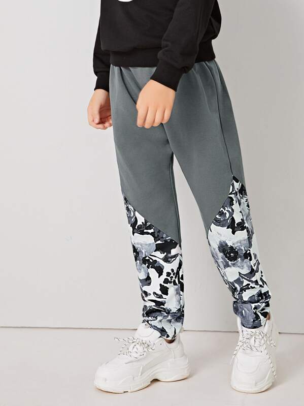 

Boys Tie Waist Floral Pants, Multicolor, Bogdan
