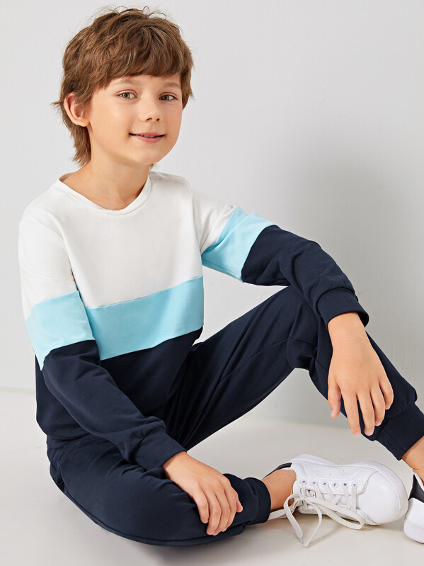 

Boys Cut-and-sew Pullover & Pants Set, Multicolor, Bogdan
