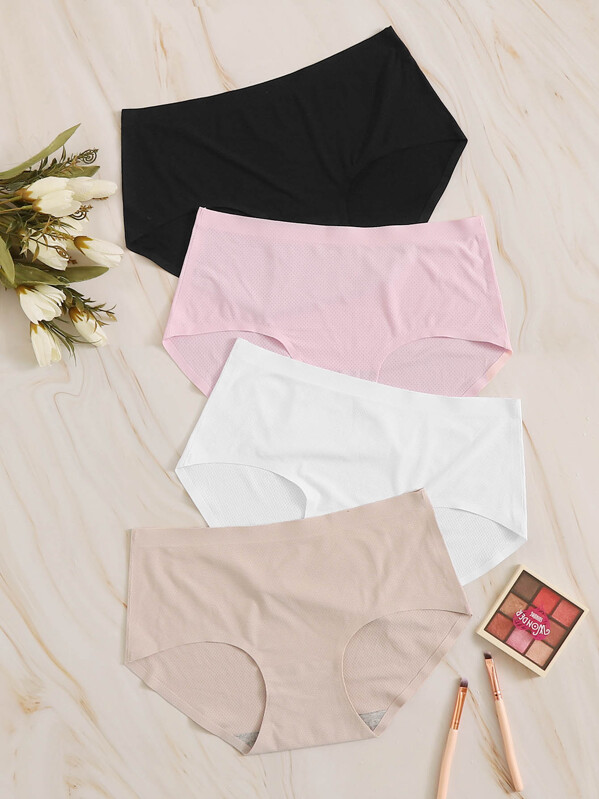 

Solid Panty Set 4pack, Multicolor