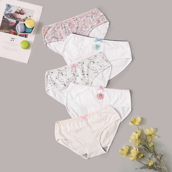 

Mixed Print Panty Set 5pack