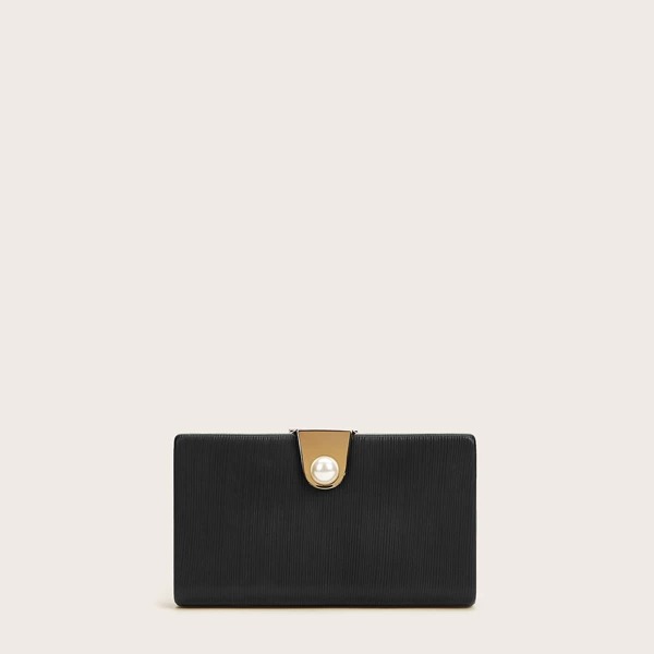 

Faux Pearl Decor Chain Bag