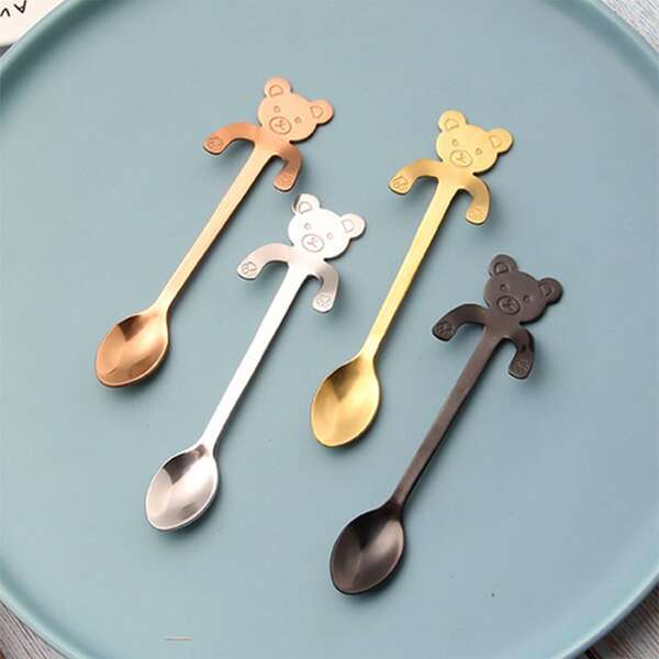 

Cartoon Bear Detail Hanging Spoon 1pc