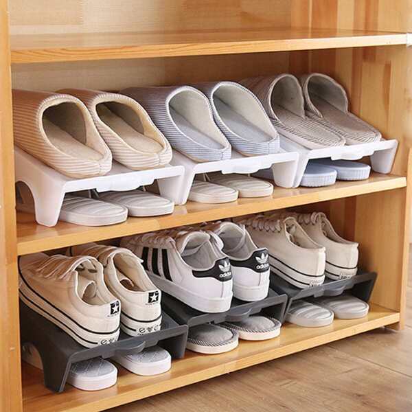 

Double Layer Shoes Storage Rack 1pc, Multicolor