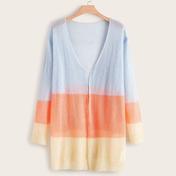 

Plus Cut And Sew Open Front Cardigan