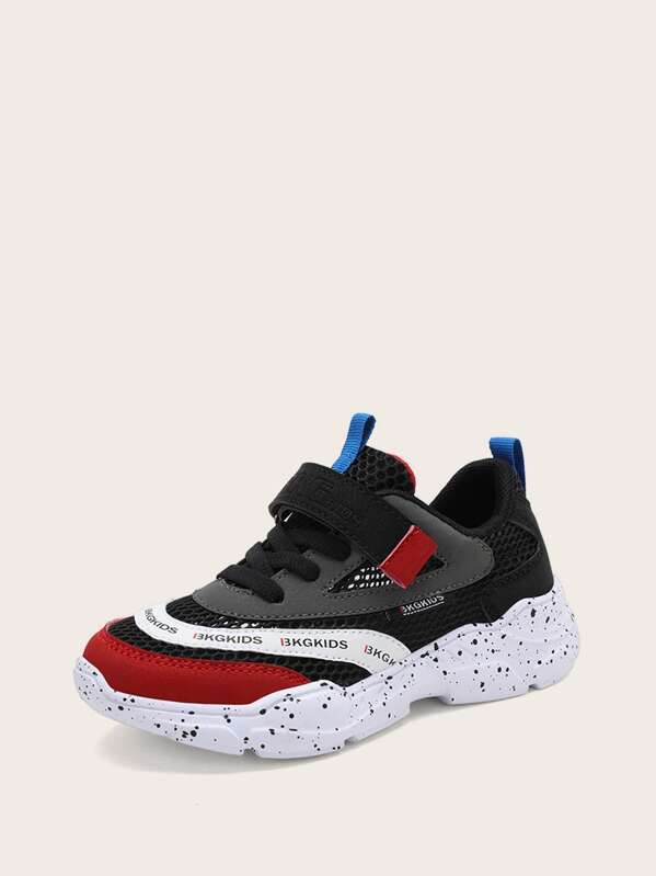 

Boys Velcro Strap Chunky Sole Trainers, Multicolor