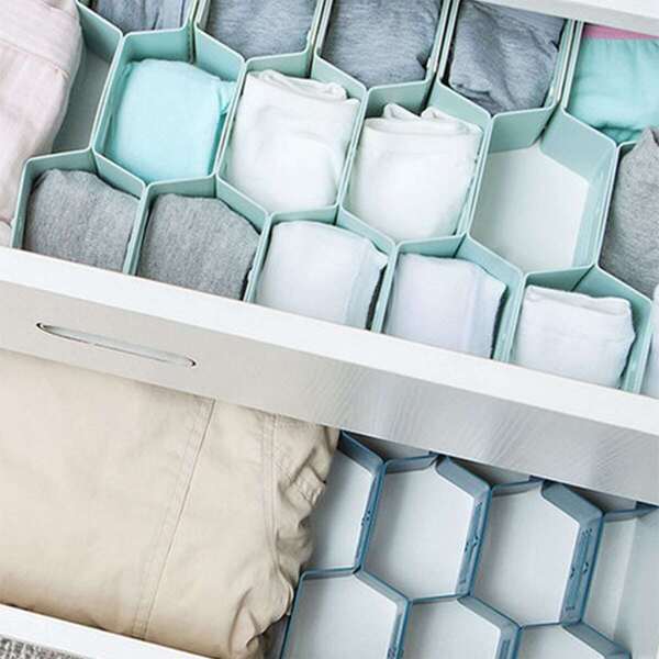 

Honeycomb Shaped Drawer Divider 12pcs, Multicolor