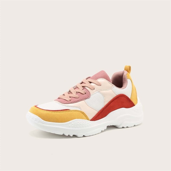 

Color Block Chunky Sole Trainers