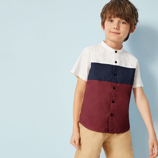 

Boys Cut and Sew Shirt, Multicolor