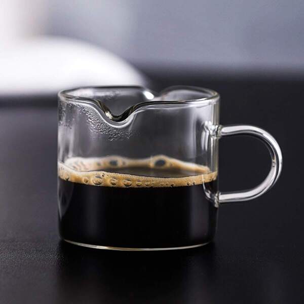 

Glass Coffee Cup 1pc, White