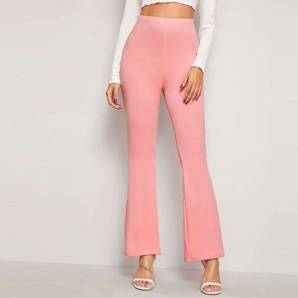 

Solid Flare Leg Pants