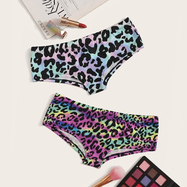

Leopard Print Tie Dye Panty Set 2pack