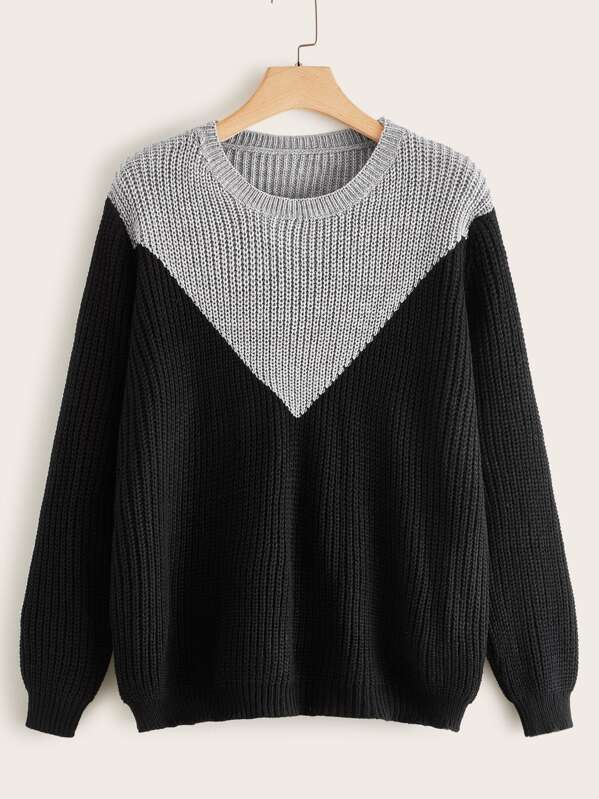 

Plus Cut and Sew Sweater, Black