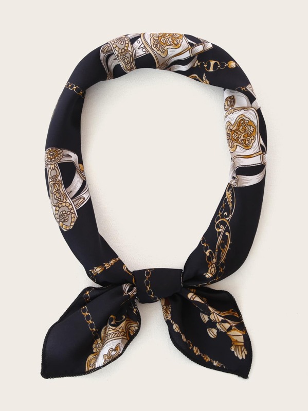 

Men Chain Pattern Bandana, Multicolor