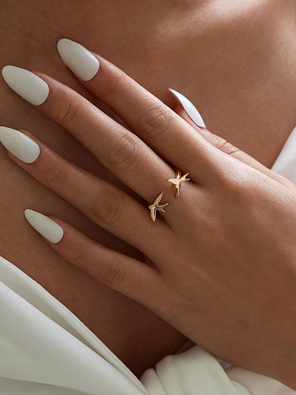 

Dove Decor Cuff Ring 1pc, Gold