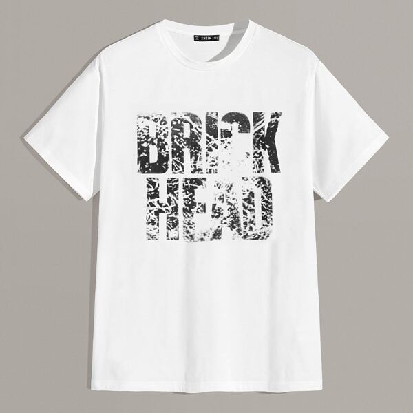 

Men Slogan Graphic Tee, White
