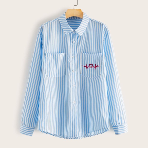 

Guys Striped Pocket Front Shirt