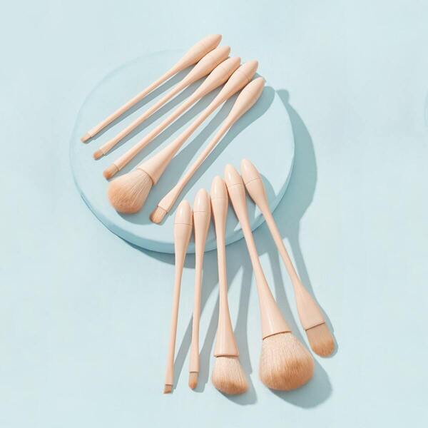 

Small Waist Handle Makeup Brush Set 10pcs