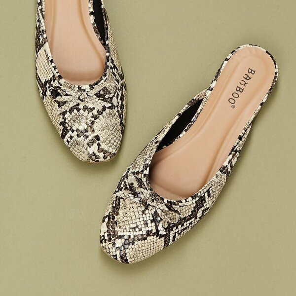 

Snake Flat Mules, Multicolor