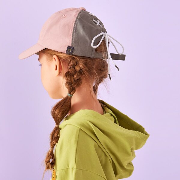 

Toddler Girls Letter Embroidery Baseball Cap