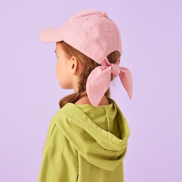

Toddler Girls Bow Knot Decor Baseball Cap