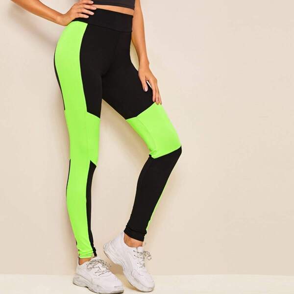 

Neon Green Two Tone Leggings