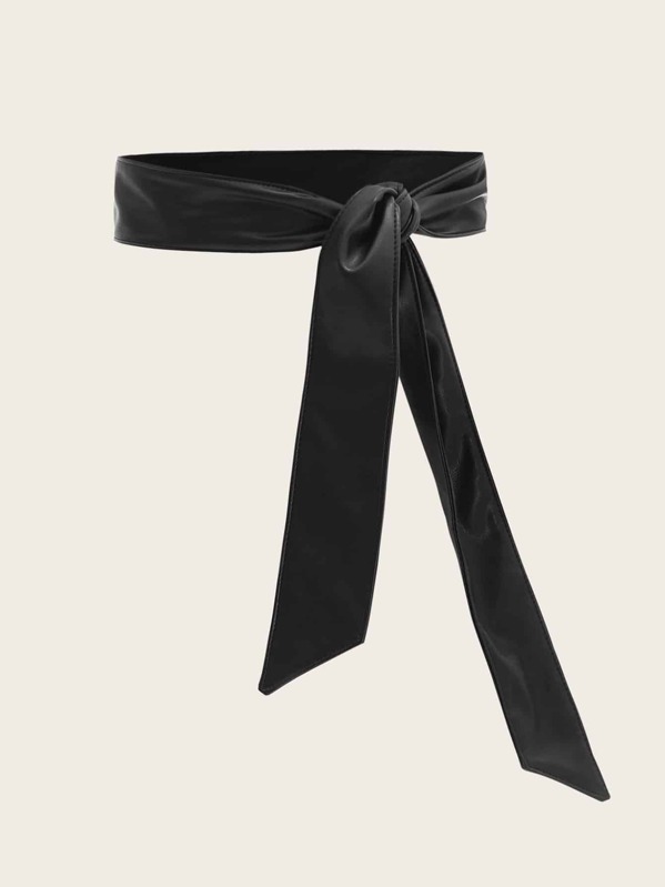 

Knot Decor Waist Belt, Black