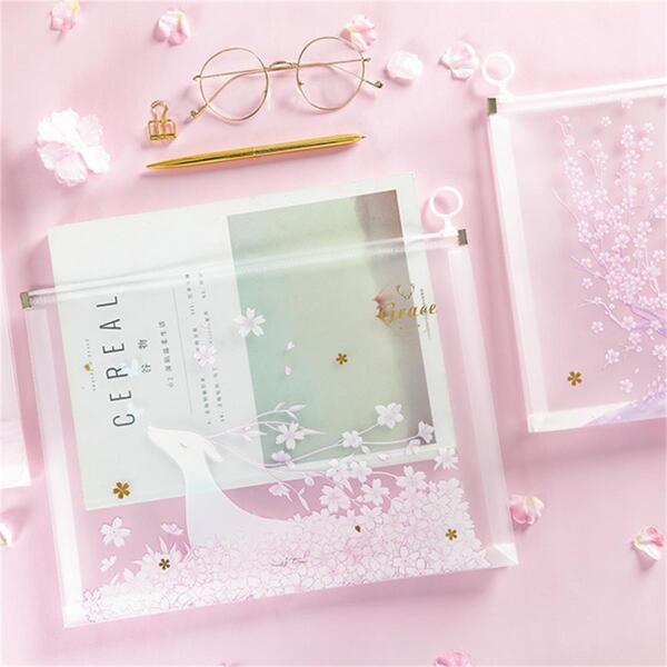 

Random Transparent Bronzing File Bag 2pcs