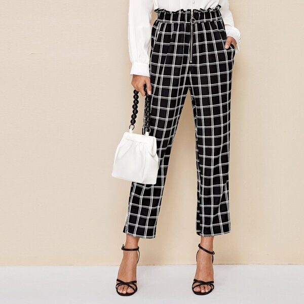 

O-ring Zip Grid Pocket Side Pants